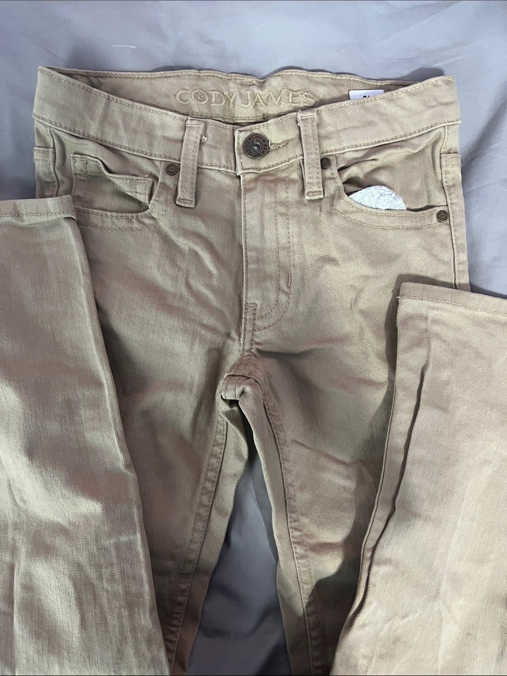 Cody James Skinny Jeans Beige Waist 10